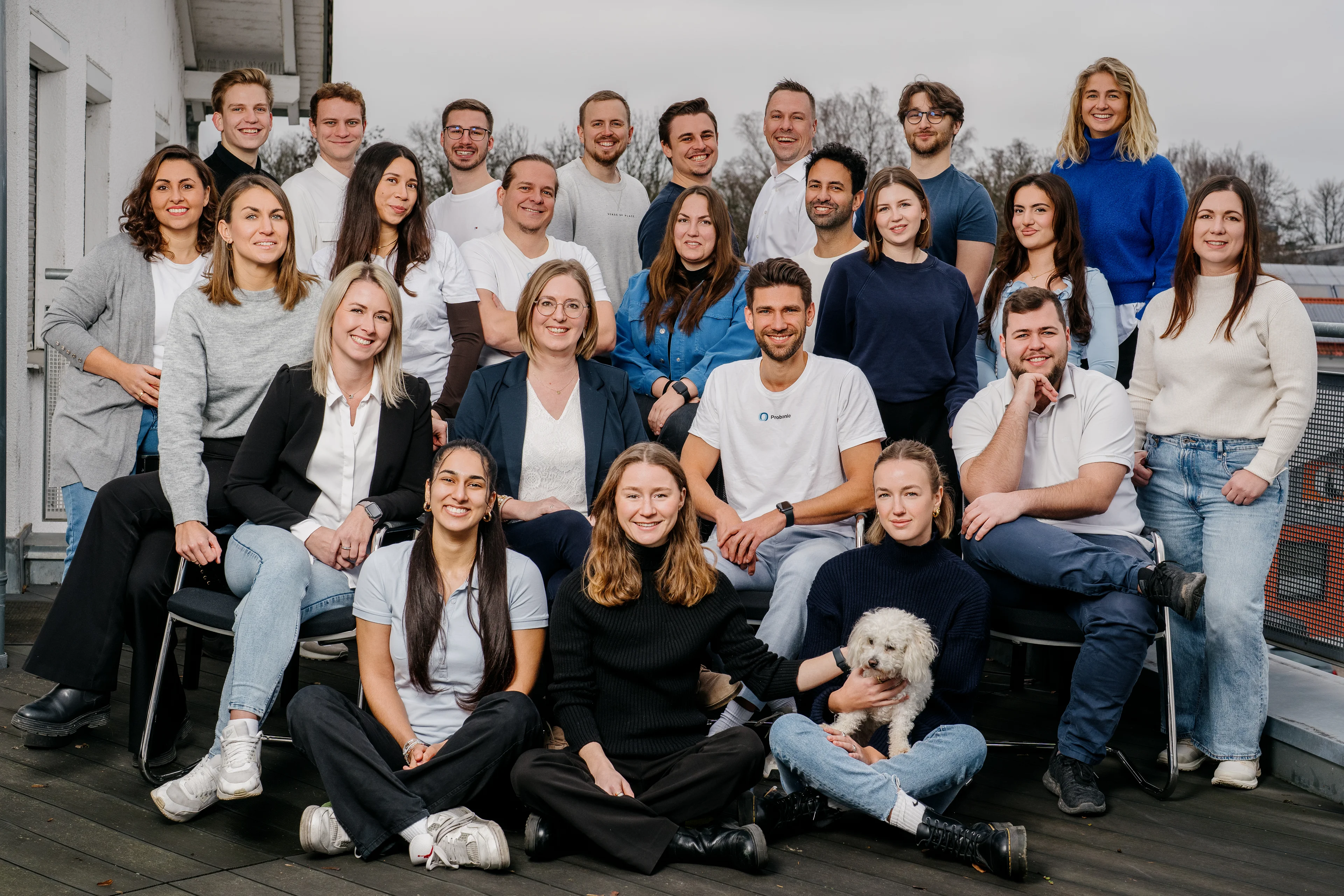 Die Mitarbeiter von Probonio sind zusehen