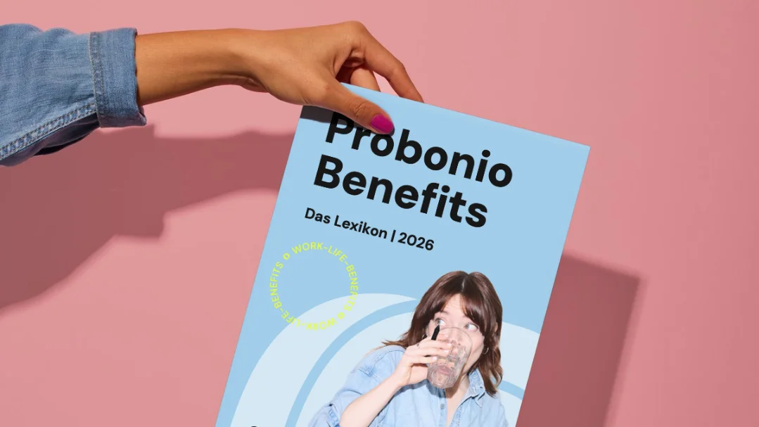 Benefits Lexikon Hand hält Probonio Benefits Lexikon