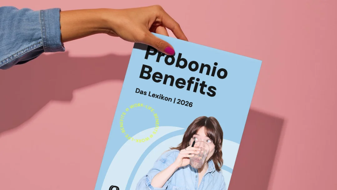 Benefits Lexikon Hand hält Probonio Benefits Lexikon